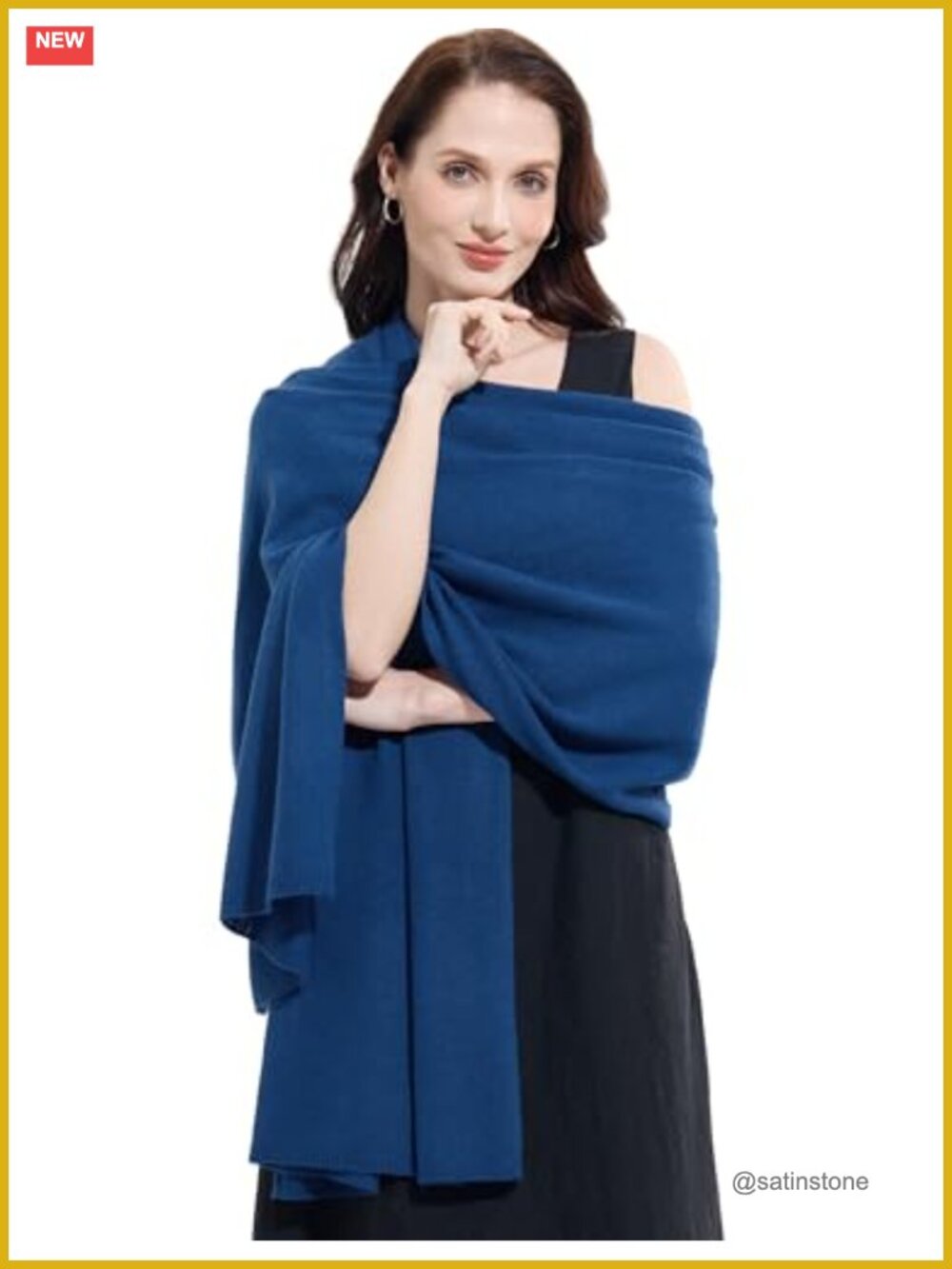 Luxury Cashmere Blend Wrap Shawl Stole for Women Travel Pashmina
